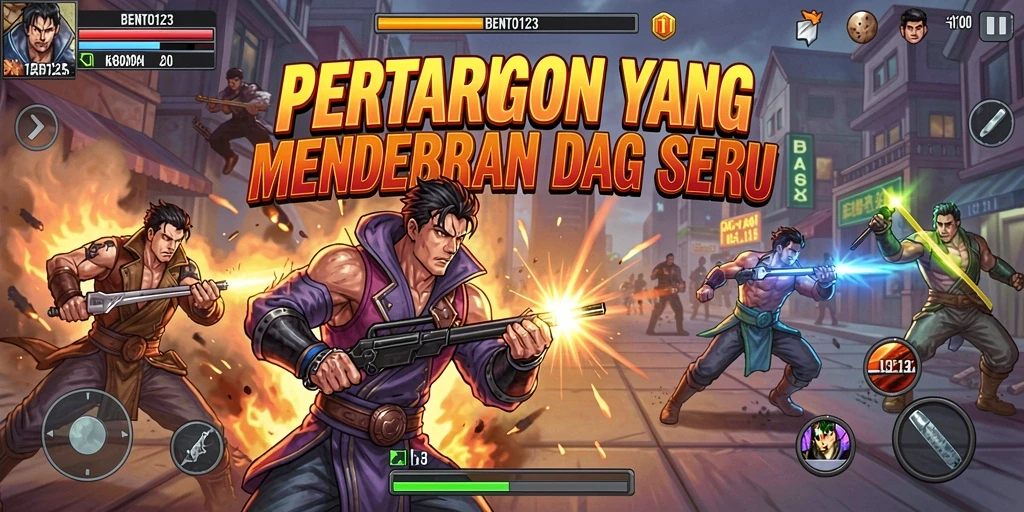 Gameplay BENTO123 yang menampilkan pertarungan mendebarkan dengan efek visual menakjubkan.