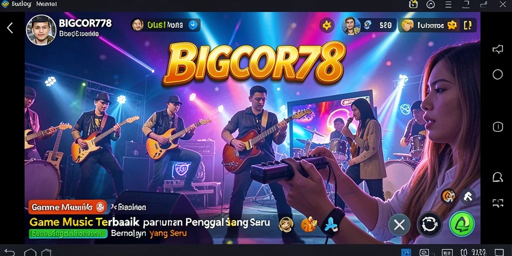 Tampilan menarik dari gameplay BIGCOR78 yang menampilkan tantangan musik.