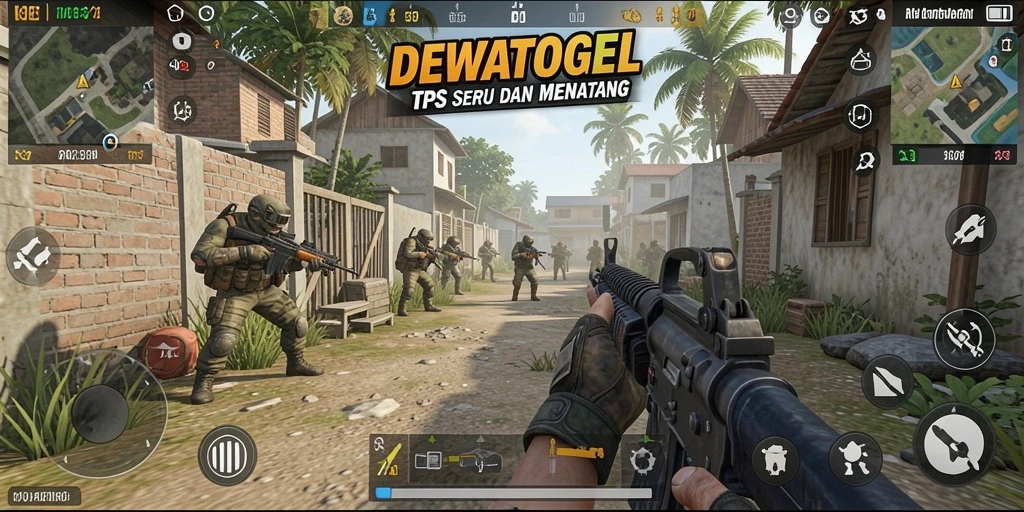 Tangkapan layar DEWATOGEL menampilkan aksi pertempuran yang mendebarkan.