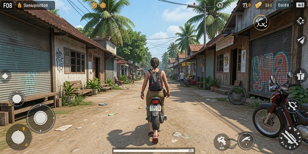 Tampilan gameplay <strong>F08</strong> yang realistis dan interaktif.
