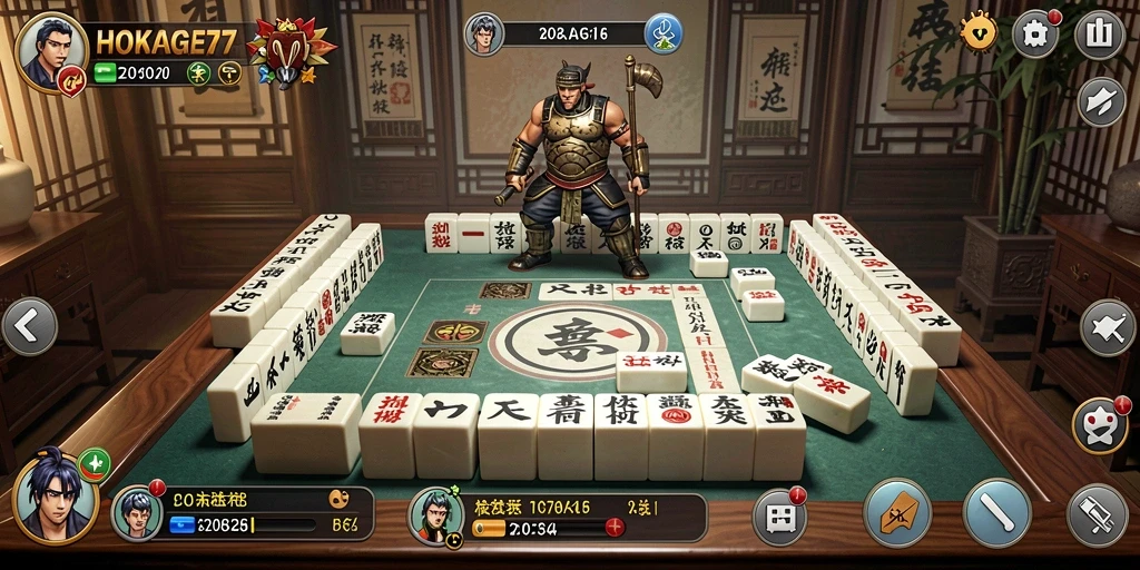 Tampilan gameplay <strong>HOKAGE77</strong> yang seru dan menantang di layar ponsel.