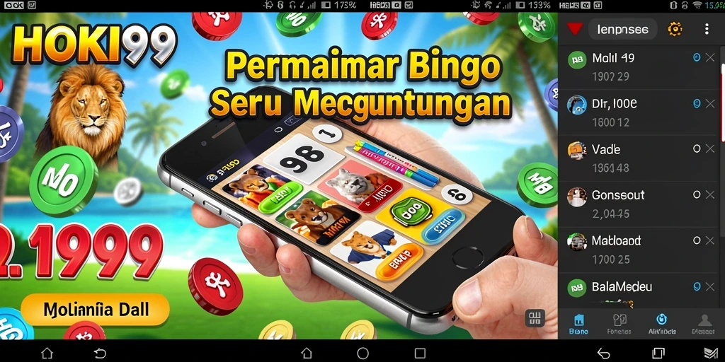 Tampilan screenshot HOKI99 yang menampilkan serunya gameplay Bingo