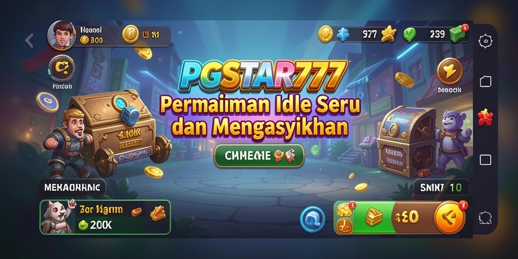 Screenshot PGSTAR777 menampilkan gameplay Idle yang menarik dan interaktif.