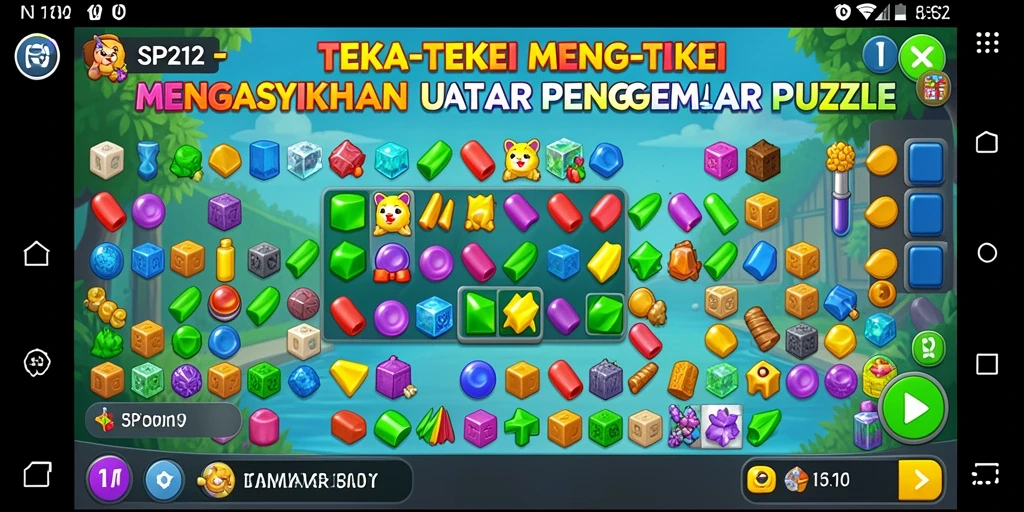 Tampilan gameplay SP212 menampilkan teka-teki yang menantang dan menarik.